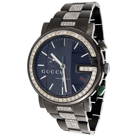 mens gucci diamond watch|gucci men's watches clearance sale.